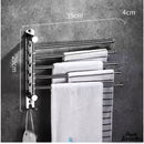 Bras porte serviette chrome