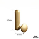 Crochet à visser porte serviette