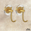 Crochet doré porte serviette