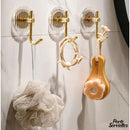 Crochet doré porte serviette