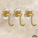 Crochet doré porte serviette