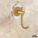 Crochet doré porte serviette