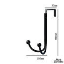 Crochet noir porte serviette à suspendre