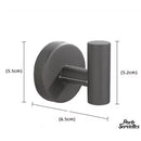 Crochet porte serviette acier inoxydable