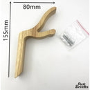 Crochet porte serviette bois