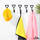 Crochet porte serviette coeur