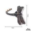 Crochet porte serviette libellule