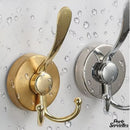 Crochet porte serviette mural chrome