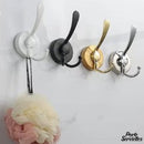 Crochet porte serviette mural chrome