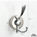 Crochet porte serviette mural chrome