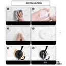 Crochet porte serviette mural chrome