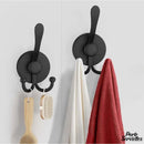 Crochet porte serviette mural chrome