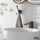 Crochet porte serviette mural chrome