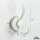 Crochet porte serviette mural chrome