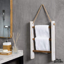 Echelle porte serviette bois