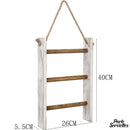 Echelle porte serviette bois