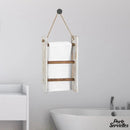 Echelle porte serviette bois