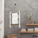 Echelle porte serviette bois