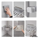 Etagere angle et porte serviette