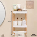 Etagere bois porte serviette salle de bain