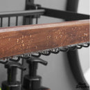 Etagere bois porte serviette salle de bain