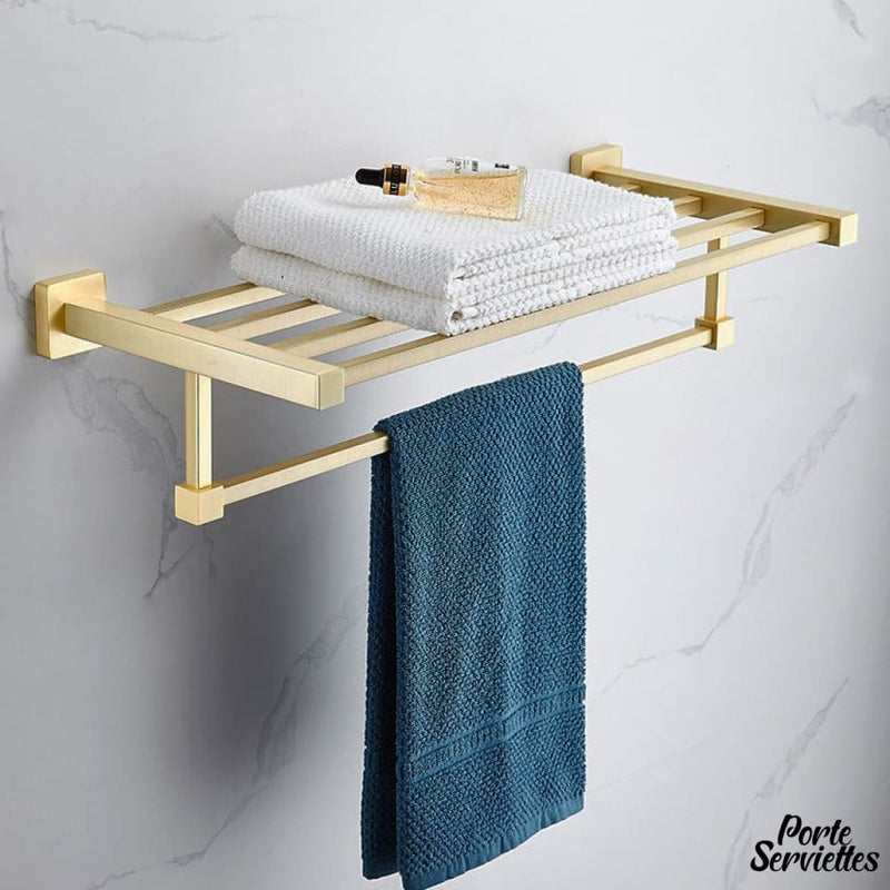 Etagere murale avec porte serviette