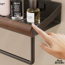 Etagere porte serviette bois