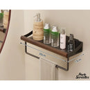 Etagere porte serviette bois