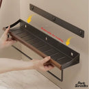 Etagere porte serviette bois