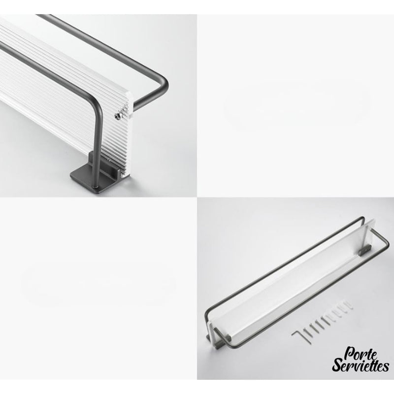 Etagere salle de bain avec porte serviette