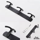 Patere mural porte serviette noire