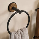 Petit porte serviette bois mural