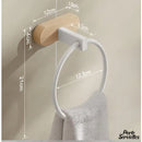 Petit porte serviette bois mural