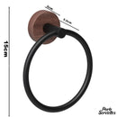 Petit porte serviette bois mural