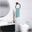 Petit porte serviette bois mural