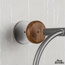 Petit porte serviette bois mural