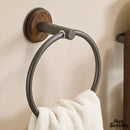 Petit porte serviette bois mural