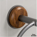 Petit porte serviette bois mural