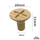 Petit porte serviettes bois salle bain