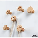 Petit porte serviettes bois salle bain