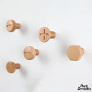 Petit porte serviettes bois salle bain