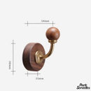 Petit porte serviettes bois salle bain