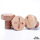 Petit porte serviettes bois salle bain