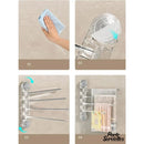 Porte serviette 4 branches a ventouses