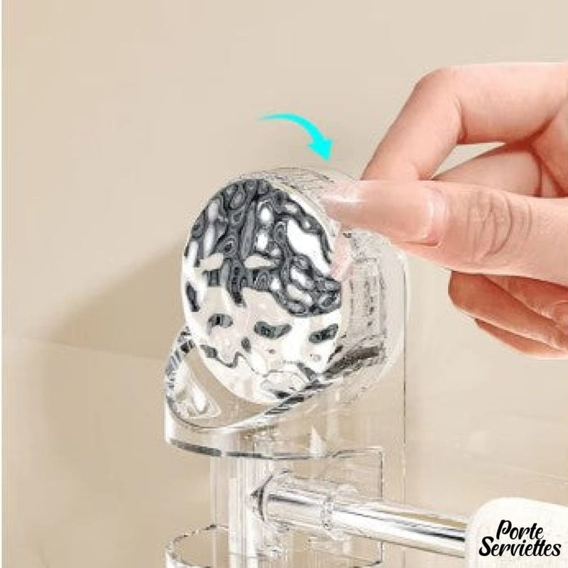 Porte serviette 4 branches a ventouses