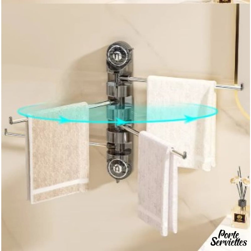 Porte serviette 4 branches a ventouses
