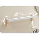 Porte serviette 60cm blanc