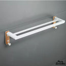 Porte serviette 60cm blanc