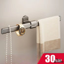 Porte serviette à coller gris