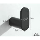 Porte serviette a fixer noir